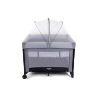 Berço Portátil Desmontável Cercado Sleep Voyage - Cinza