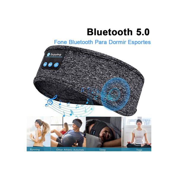 Fone Bluetooth Para Dormir Fone Faixa Esportes Para iPhone Xiaomi Bluetooth 5.0