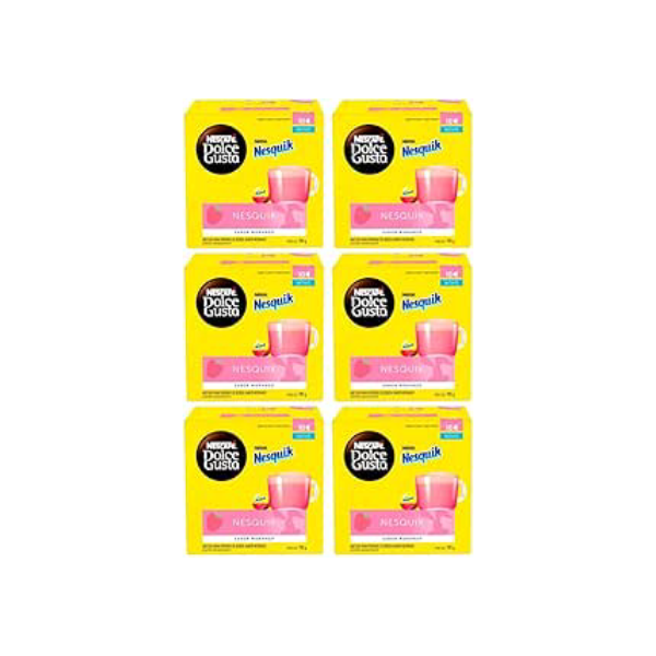 Cápsulas Dolce Gusto Nesquik Morango | Sabores Diversos | Kits Exclusivos | Kits Dolce Gusto (60 Cápsulas (kit), Nesquik Morango)