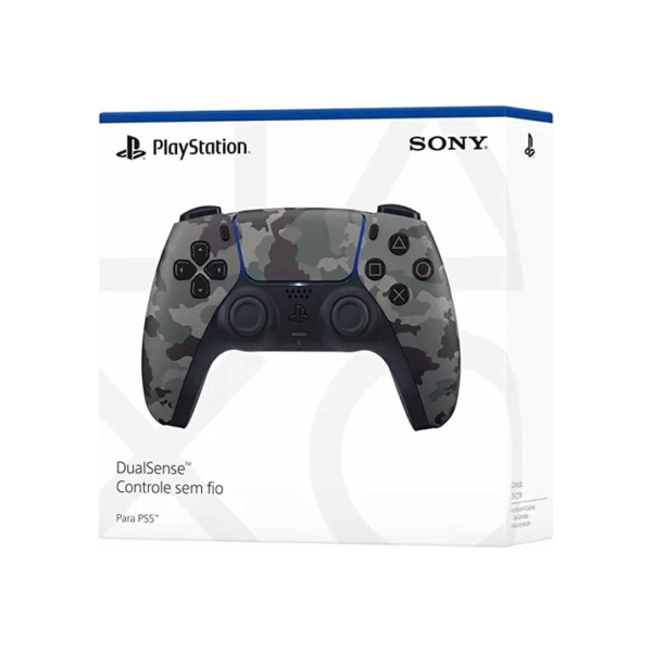 Controle joystick sem fio Sony PlayStation DualSense CFI-ZCT1W gray camuflado