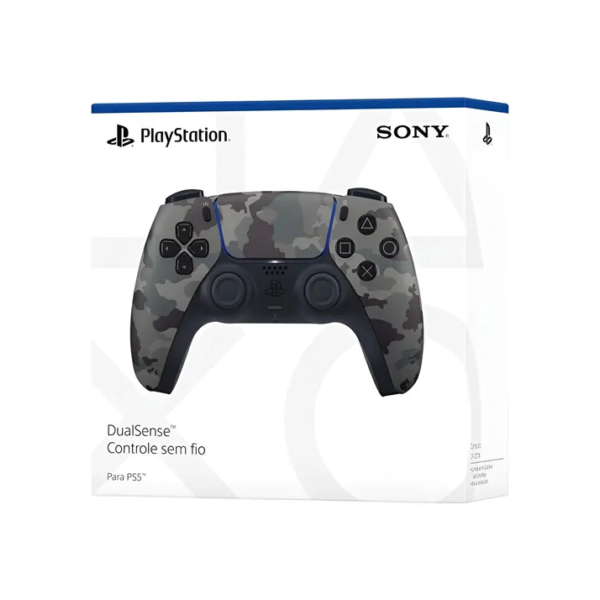 Controle joystick sem fio Sony PlayStation DualSense CFI-ZCT1W gray camuflado