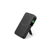 Anker MagGo Power Bank, Carregador Portátil com Certificação Qi2 de 15W, Compatível com MagSafe, 10.000mAh, Tela Inteligente e Suporte Dobrável, para iPhone 15/14/13/12, Inclui Cabo USB-C (Preto)