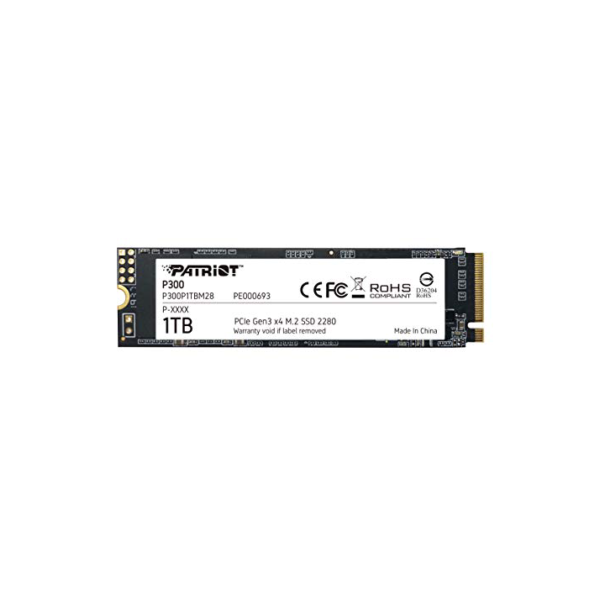 SSD PATRIOT P300 1TB M.2 2280 NVMe PCIE GEN3 x4 - P300P1TBM28