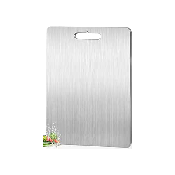 Tábua de Titânio, Tábua de Titanium para Cozinha, Tabua de Corte, Tabua, Tabua de Carne, Tabua de Cozinha, Tabua Corte, Tabua Carne, Tábua Inox de Cortar (36 * 25cm), 1PCS