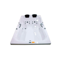 Banheira de Hidromassagem Ouro Fino Acrillic Dupla Top Line 1,80m x 1,20m x 47cm 06 Jatos