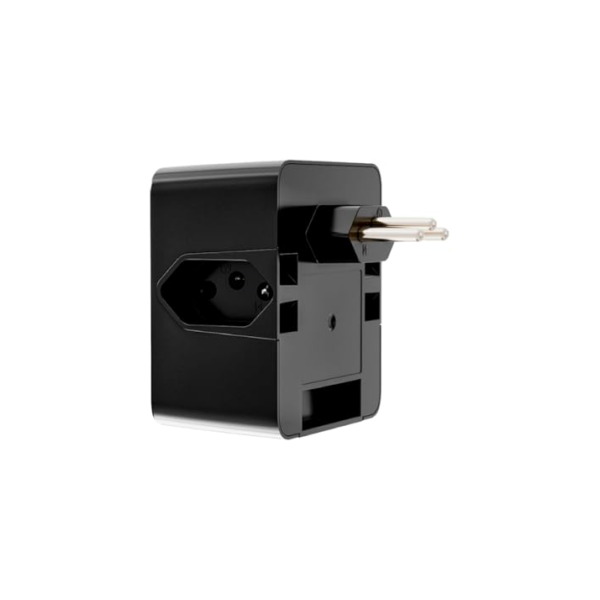 Protetor Contra Surtos Elétricos (DPS) CLAMPER 127/220V, 20 Amperes, 3 Pinos, para PC, PS5, Xbox, Smartphone, Monitor, Impressora, etc - iCLAMPER Energia 3 PretoLCF, 3 tomadas