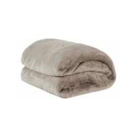 Cobertor Casal Manta Microfibra Fleece 01 Peça Caqui
