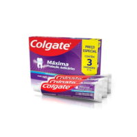 Colgate Creme Dental Máxima Proteção Anticáries Mais Neutraçúcar 70G Promo Leve 3 Pague 2