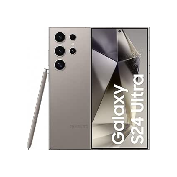 Smartphone Samsung Galaxy S24 Ultra, Galaxy AI, Selfie de 12MP, Tela de 6.8" 1-120Hz, 256GB, 12GB RAM - Titânio Cinza