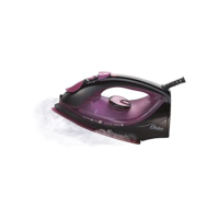 Ferro de Passar a Vapor Oster Cerâmica, 110V, Preto/Roxo, 1200W, GCSTBS5956
