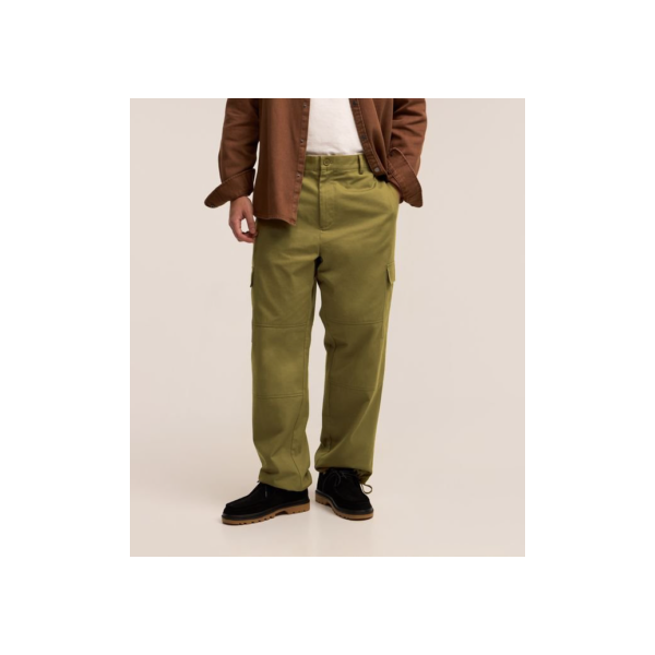 Calça Cargo Alfaiataria com Amarração na Barra Verde