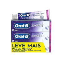 Oral-B Creme Dental 3D White Brilliant Fresh, Clareador Avançado com Micropartículas Clareadoras, 53 ml, 3 Unidades