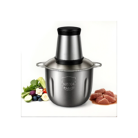 Picador De Alimentos Moedor Elétrico Triturador Potente Carne Legumes Temperos Inox 110v/220v NO BRASIL