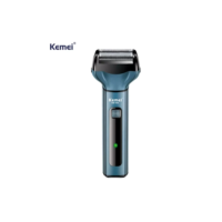 Barbeador Elétrico 3 em 1 Profissional Kemei 1433 Bivolt 110v 220v Portátil sem fio KM - 1433
