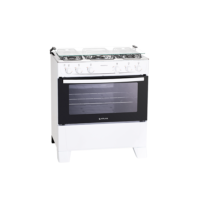 Fogão Atlas 5 Bocas Mônaco Plus com Mesa Inox e Acendimento Automático Branco Bivolt