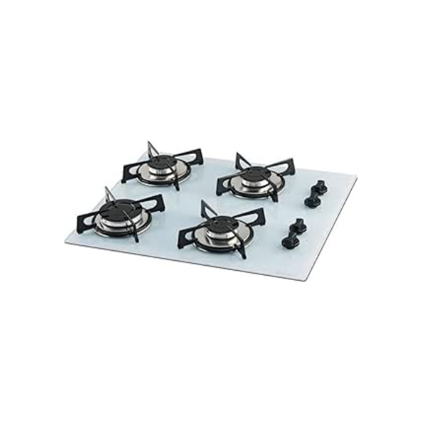 FISCHER COOKTOP À GÁS 4 BOCAS MESA VIDRO BRANCA BIVOLT 1519-5902