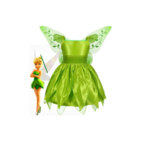 Fantasia Infantil Menina  Vestido E Asas Sininho Carnaval
