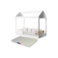 Cama Infantil Montessoriana Crystal Com Colchão