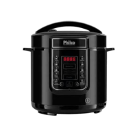Panela de pressão, Digital inox Ppp01p, 6L, Preto, 110v, Philco