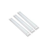 Kit 3 Luminária Tubular Led Slim 36w Sobrepor 100cm Bivolt Branco Frio 6500k (LUZ BRANCA) - VRS