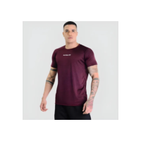 Camiseta Dry Fit Alpha Co Vinho Corrida Caminhada Academia