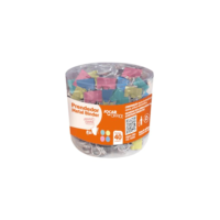 PRENDEDOR METAL BINDER COLORIDO 19MM POTE/40 UN JOCAR OFFICE