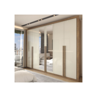Guarda-Roupa Casal Severo 6 Portas 6 Gavetas com Espelho