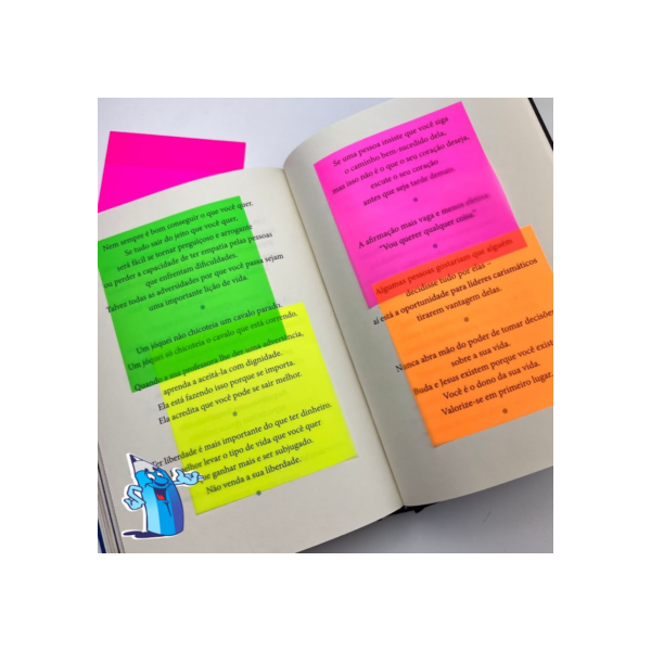 BLOCO ADESIVO TRANSPARENTE 50 FOLHAS 75X75MM