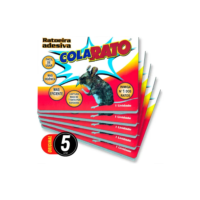 Ratoeira Cola Rato Kit 5un Cola Forte Sem Veneno E Odor
