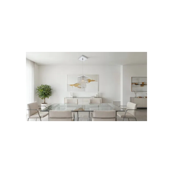 Lustre Pendente De Cristal Acrilico Marrycrilic Formidavel! - Prata