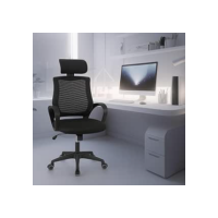 Cadeira de Escritório Ergonômica Diretor Com Apoio de Cabeça