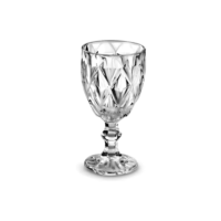 Jogo De Taças Diamond Cristal Vidro Taça De Vinho 340 Ml 6 Peças Home Utilidades