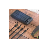Carregador Portátil Power Bank Placa Solar 2.4a 5em1 Cor