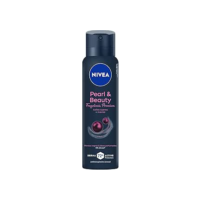 NIVEA Desodorante Antitranspirante Aerossol Pearl & Beauty Fragrância Premium 150ml - Proteção prolongada de 48h, ação antitranspirante, óleos perfumados, fórmula com extrato de pérolas negras