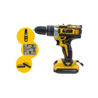 Parafusadeira e furadeira 48V, kit com duas baterias, torque forte e empunhadura confortável