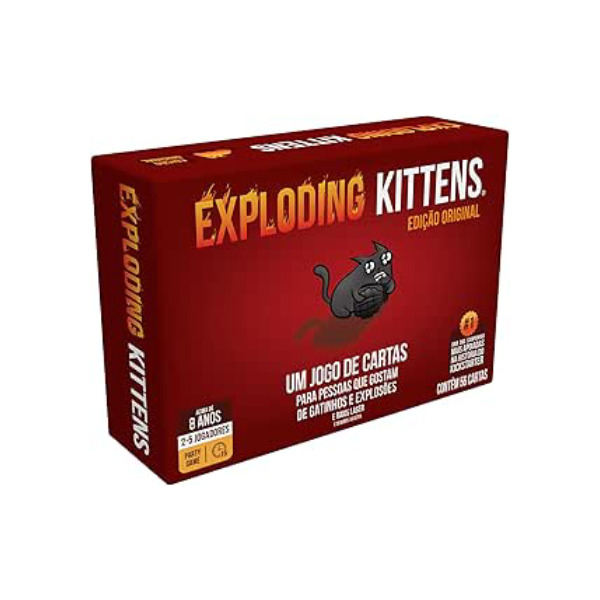 Galapagos, Exploding Kittens, Jogo de Cartas para Amigos, 2 a 5 jogadores, 15 minutos por partida
