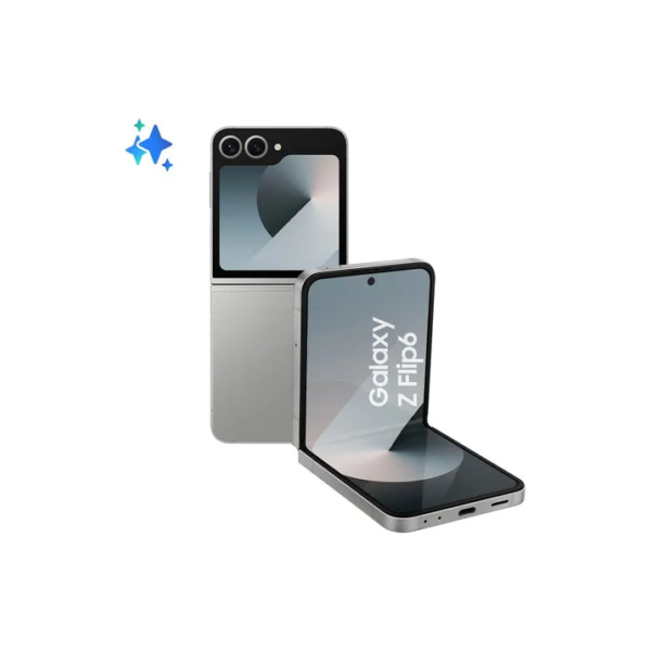 Celular Samsung Galaxy Z Flip6 5g, 256gb, 12gb Ram, Tela 6.7 , Câm. Dupla + Selfie 50mp, Galaxy Ai Cinza