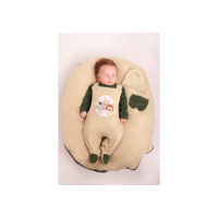 Saída Maternidade Menino Jardineira Floresta 05 peças Roupas de Bebê