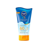 NIVEA SUN Protetor Solar Kids Brincando na Água FPS 60 150ml - Infantil, especialmente formulado para a pele delicada das crianças, muito resistente à água, alta proteção UVA/UVB