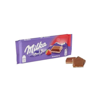 Milka Chocolate Recheado Strawberry Yogurt 100G
