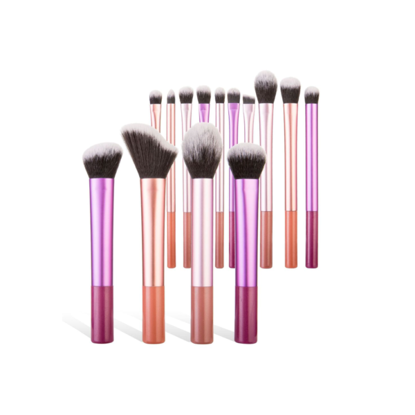 Pincel De Maquiagem Multifuncional , 14 Peças , Conjunto Completo , Blush , Pó Solto , Iluminador , Contorno , Novo Must