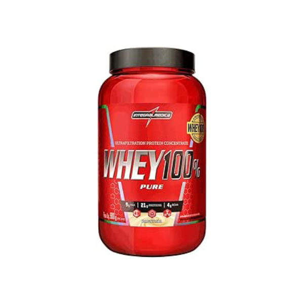 Proteína Concentrada IntegralmedicaWhey 100% Pure Baunilha 900g Pote