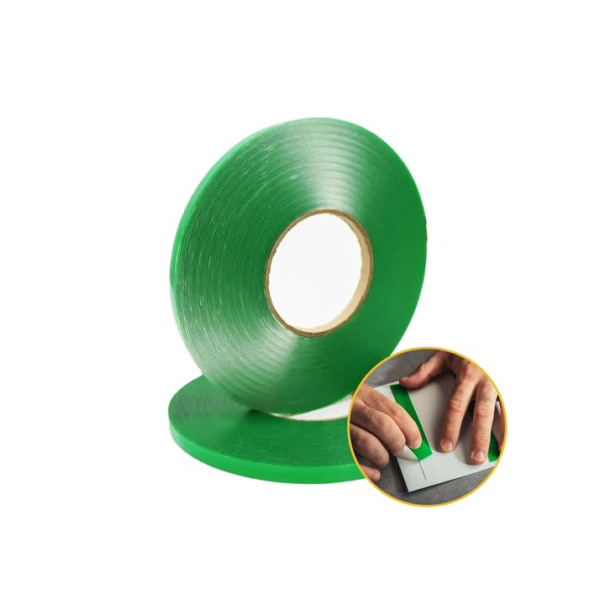 NEOBRASIL - Fita 8010 Dupla Face Massa Acrílica - Fita Adesiva Transparente Ultra Resistente, Alta Durabilidade, Fácil Adesão, Fixação Extrema, Adaptável a Superfícies - 1mm Espessura - 9mm X 20m
