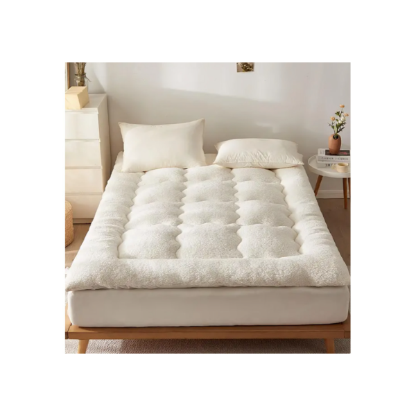 Pillow Top Algodão Queen Cama Box Super Macio Sherpa Lã Aveludado Ergonomico Luxo