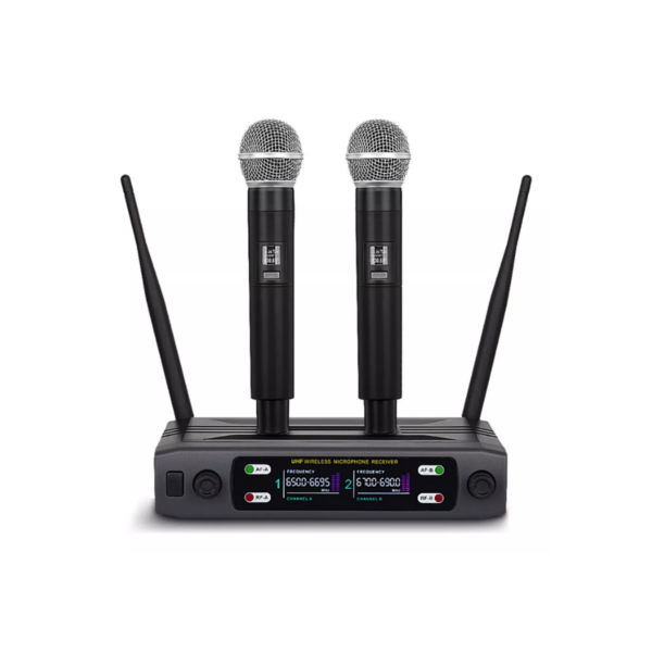 Microfone Sem Fio Duplo Profissional Altomex M-998w