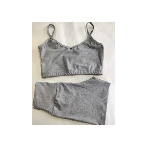 Conjunto Top e Short Liso Básico Fitness Academia