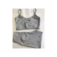 Conjunto Top e Short Liso Básico Fitness Academia