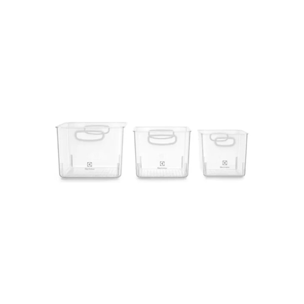 Conjunto de Caixas Organizadoras Electrolux Experience 3 Un, 14.4L Modular