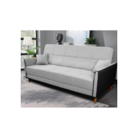 Sofá Cama Sérvia 2,00m Cinza Linho Rustico - King House