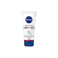NIVEA Creme para Mãos Reparação com Dexpanthenol 75g - Creme de Mãos que oferece alívio imediato do ressecamento e hidrata por 24h, com poderoso ativo Dexpanthenol e ainda cabe na bolsa